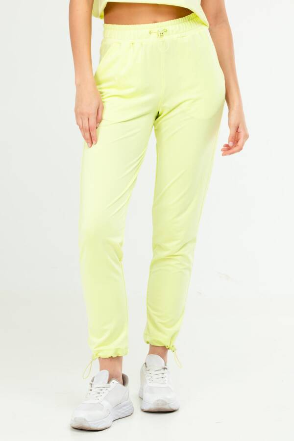 Açık Yeşil Regular Lastik Paça Kadın Eşofman Alt sd1002 - Speedlife