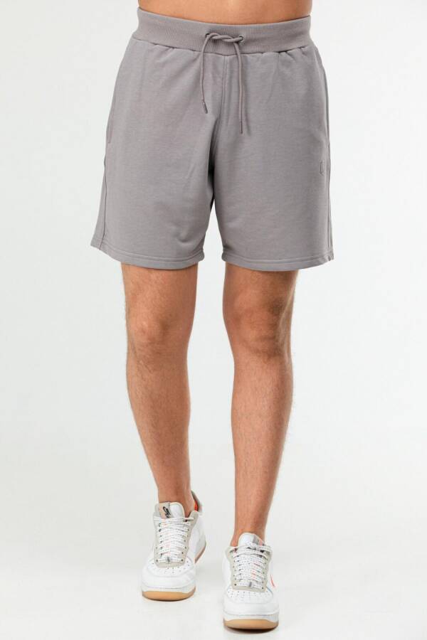 Antrasit Regular Pamuklu Erkek Şort xe0308 - Speedlife (1)