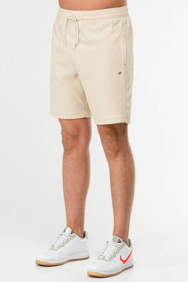 Bej Regular Pamuklu Erkek Şort xe0303 - Speedlife