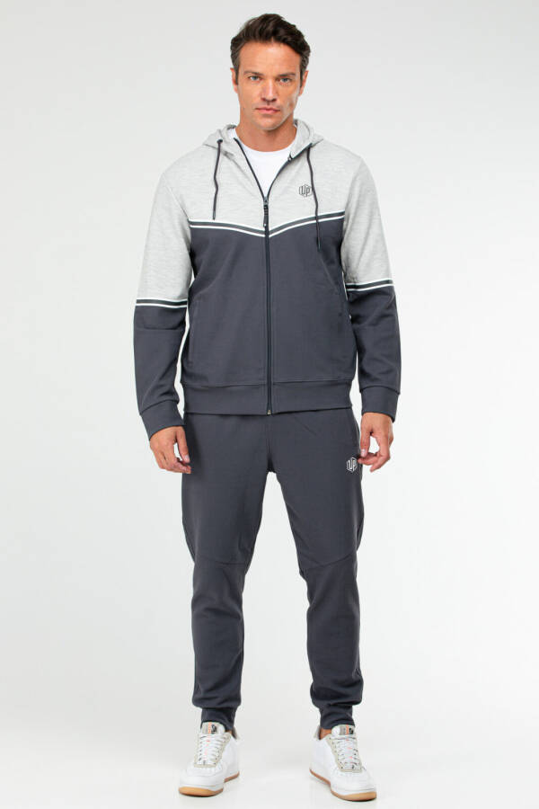 Füme Regular Pamuklu Kapüşonlu Erkek Eşofman Takım xa1770 - Speedlife