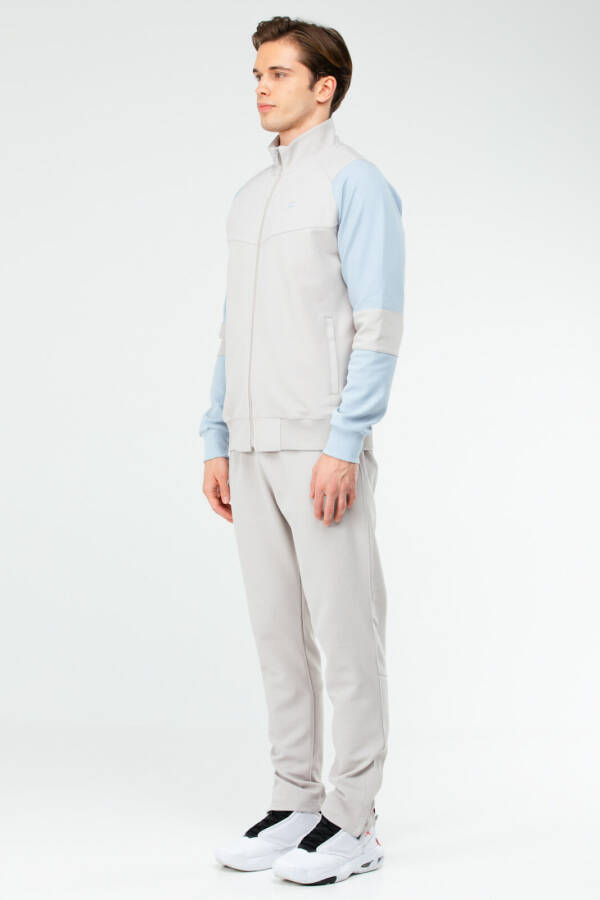 Gri Regular Dik Yaka Erkek Eşofman Takım xa1732 - Speedlife (1)