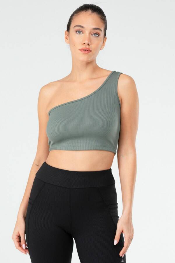 Haki Regular Açık Yaka Kadın Sporcu Sütyeni Bra sf0641 - Speedlife