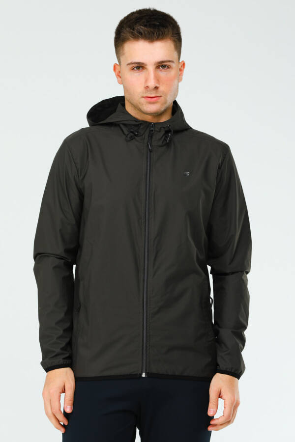 Haki Regular Kapüşonlu Erkek Yağmurluk xc2353 - Speedlife