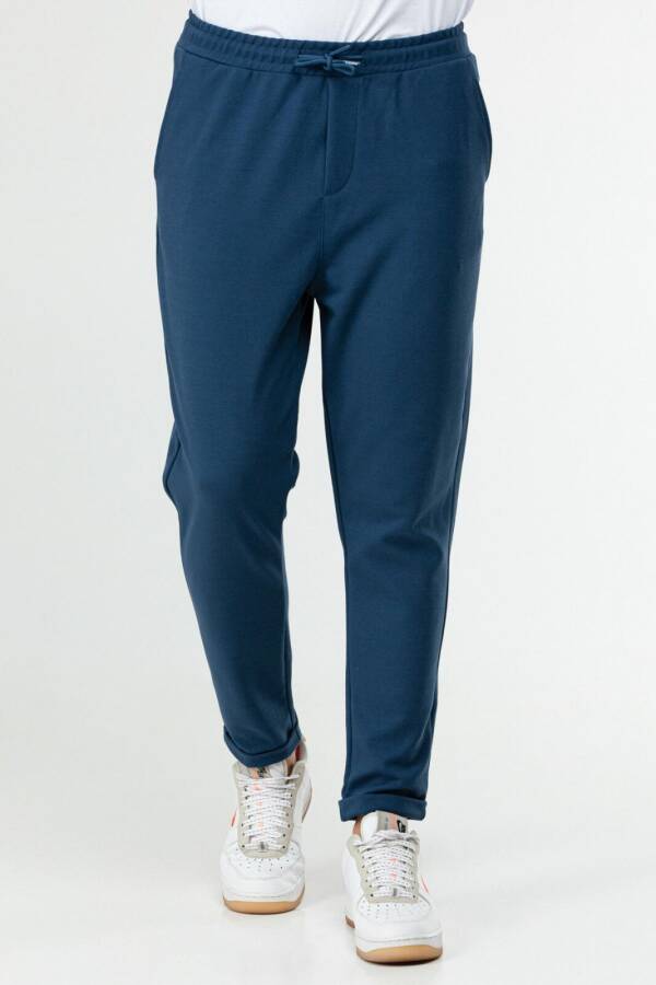 İndigo Regular Pamuklu Erkek Spor Pantolon xd0415 - Speedlife