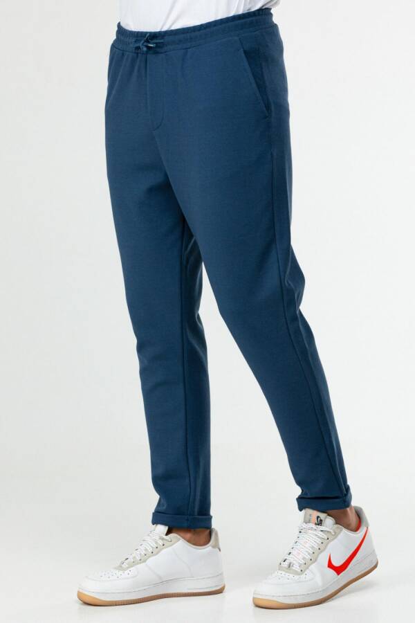 İndigo Regular Pamuklu Erkek Spor Pantolon xd0415 - Speedlife (1)