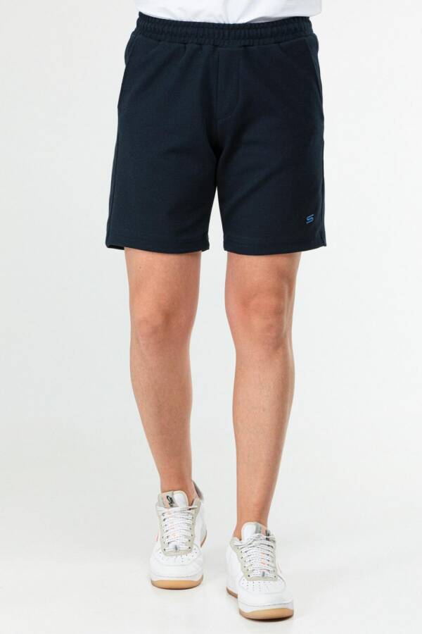 Lacivert Regular Pamuklu Erkek Şort xe0304 - Speedlife