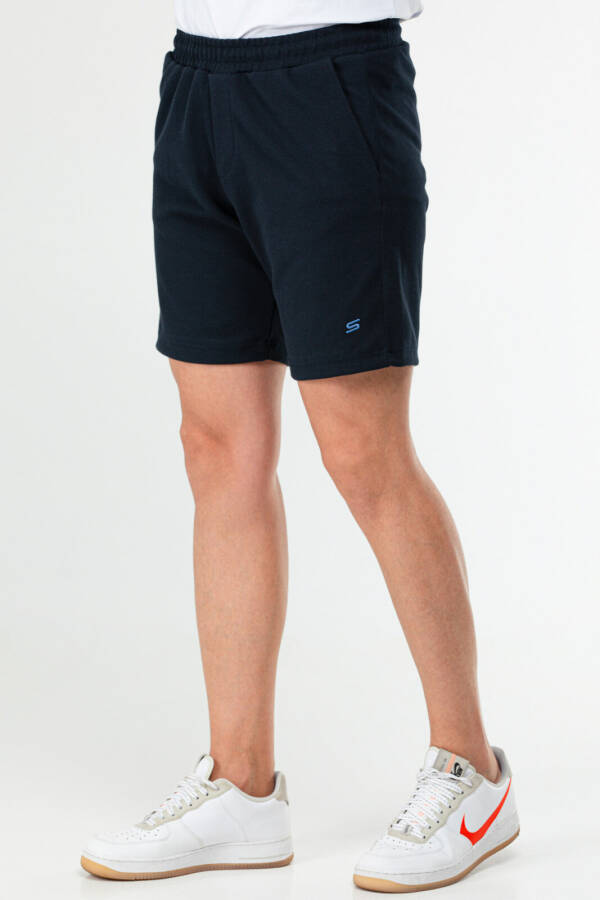 Lacivert Regular Pamuklu Erkek Şort xe0304 - Speedlife (1)
