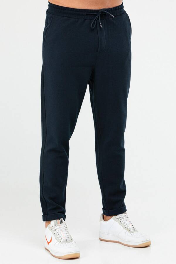 Lacivert Regular Pamuklu Erkek Spor Pantolon xd0415 - Speedlife (1)