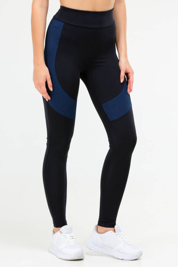 Lacivert Slim Fit Micro Yüksek Bel Toparlayıcı Kadın Tayt sd0889 - Speedlife (1)