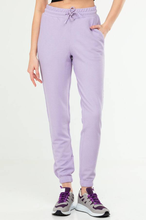 Lila Regular 100% Pamuklu Lastik Paça Kadın Basic Eşofman Alt sd1001 - Speedlife