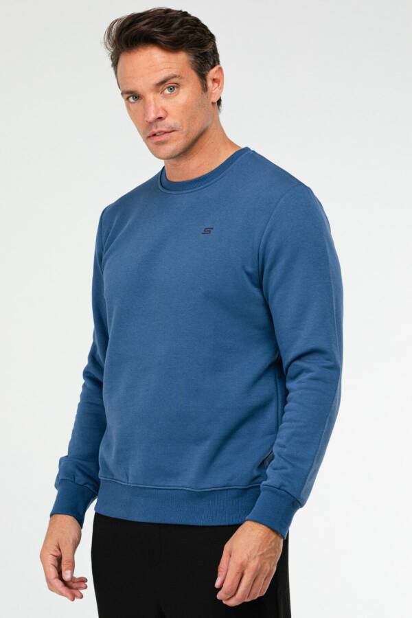 Mavi Regular Pamuklu Bisiklet Yaka Basic Erkek Sweatshirt xc2366 - Speedlife (1)