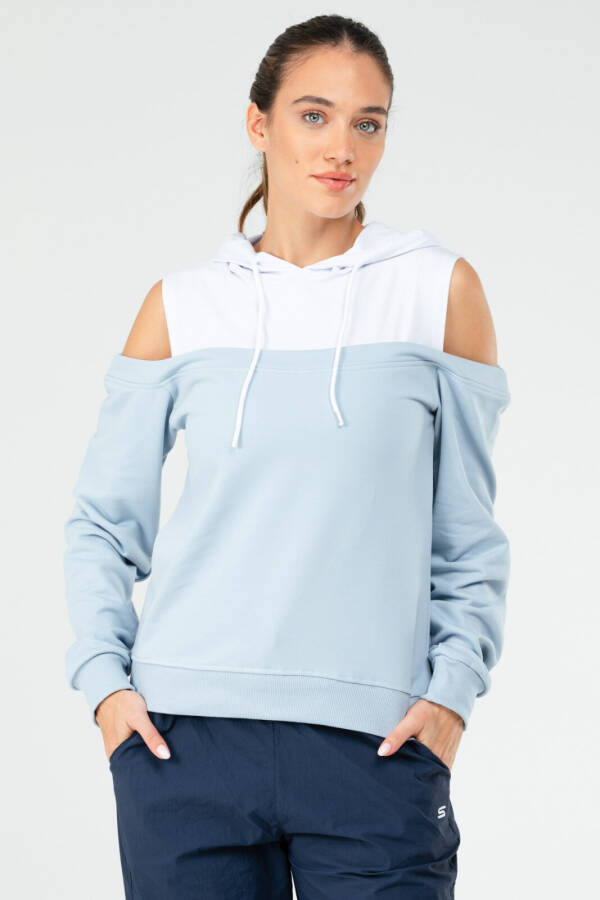 Mavi Regular Pamuklu Kapüşonlu Kadın Sweatshirt sc1178 - Speedlife