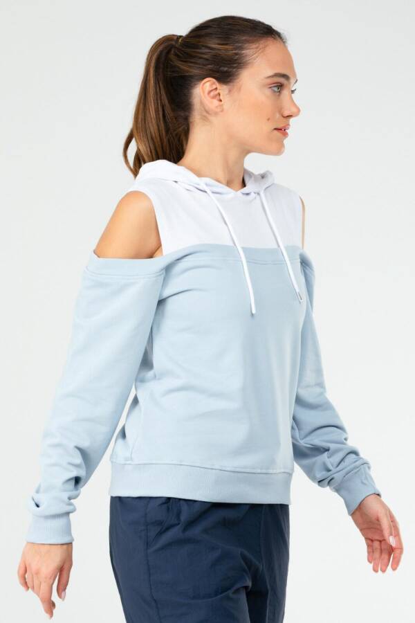 Mavi Regular Pamuklu Kapüşonlu Kadın Sweatshirt sc1178 - Speedlife (1)