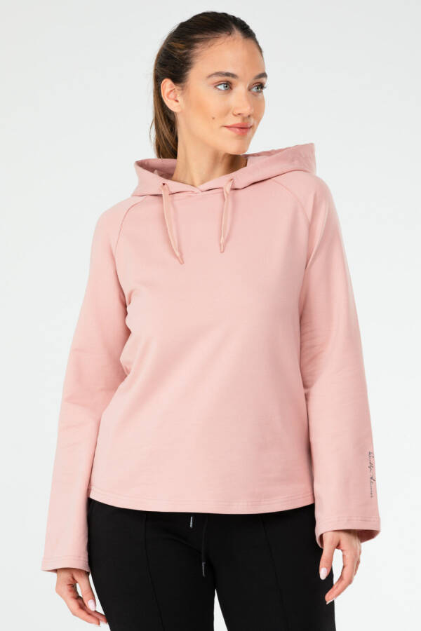 Orkide Regular Pamuklu Kapüşonlu Kadın Sweatshirt sc1176 - Speedlife