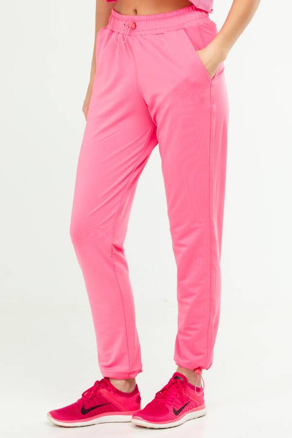 Pembe Regular Lastik Paça Kadın Eşofman Alt sd1002 - Speedlife (1)