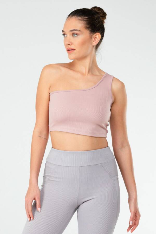 Pudra Regular Açık Yaka Kadın Sporcu Sütyeni Bra sf0641 - Speedlife