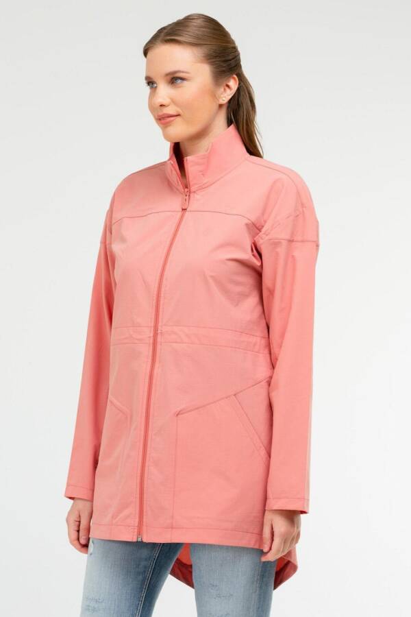 Pudra Regular Dik Yaka Kadın Tunik sc1092 - Speedlife (1)