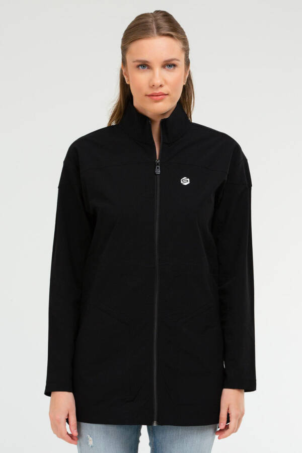 Siyah Regular Dik Yaka Kadın Tunik sc1092 - Speedlife