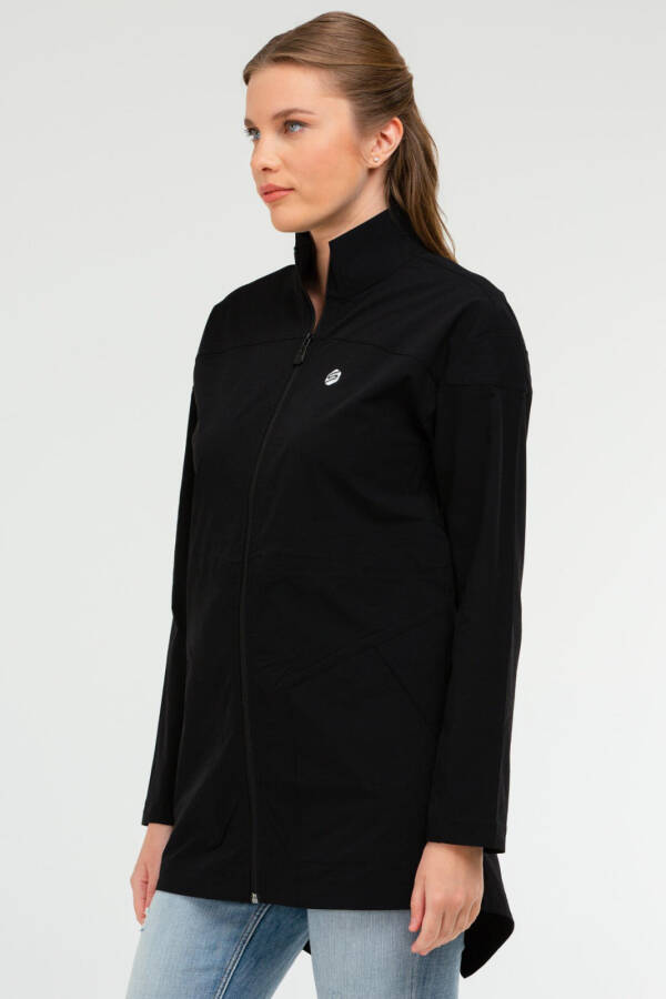 Siyah Regular Dik Yaka Kadın Tunik sc1092 - Speedlife (1)