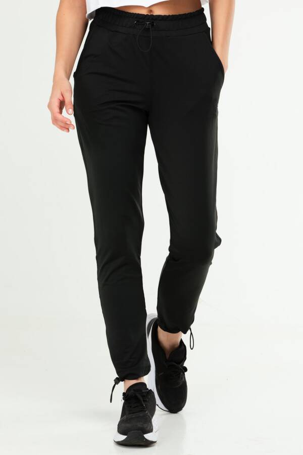 Siyah Regular Lastik Paça Kadın Eşofman Alt sd1002 - Speedlife