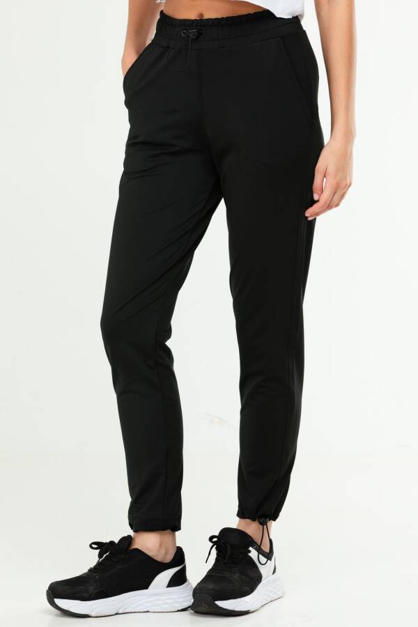 Siyah Regular Lastik Paça Kadın Eşofman Alt sd1002 - Speedlife (1)