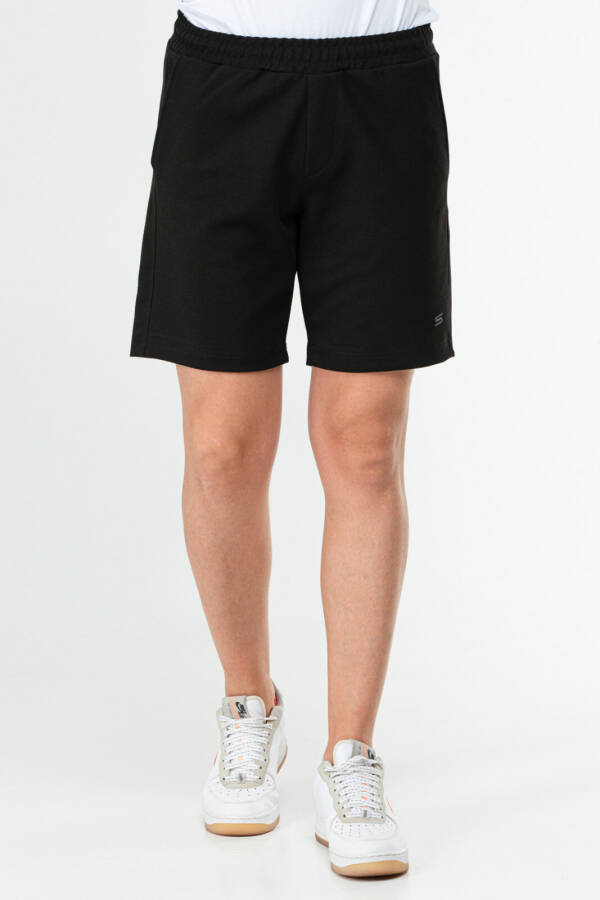 Siyah Regular Pamuklu Erkek Şort xe0304 - Speedlife