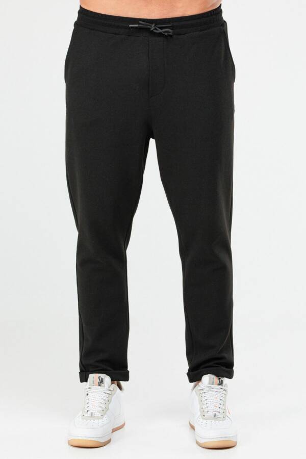 Siyah Regular Pamuklu Erkek Spor Pantolon xd0415 - Speedlife