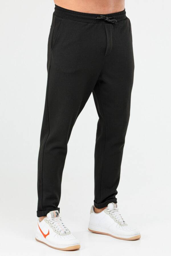 Siyah Regular Pamuklu Erkek Spor Pantolon xd0415 - Speedlife (1)