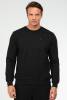 Siyah Regular Pamuklu O Yaka Basic Erkek Sweatshirt xc2372 