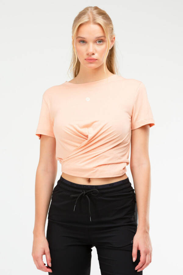 Somon Regular Modal Bisiklet Yaka Kısa Kol Kadın Tişört sf0562 - Speedlife (1)