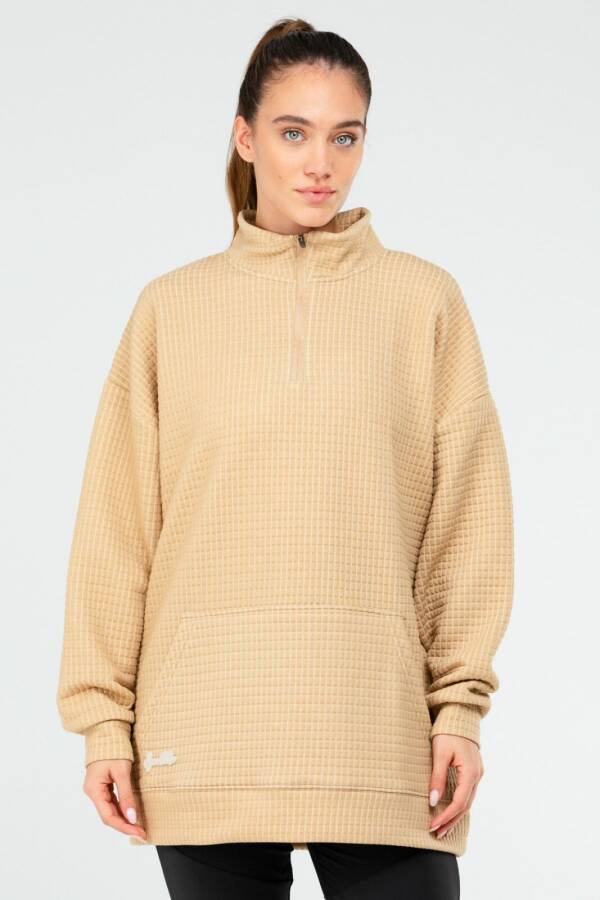 Taş Regular Kapitone Dik Yaka Kadın Tunik sc1184 - Speedlife