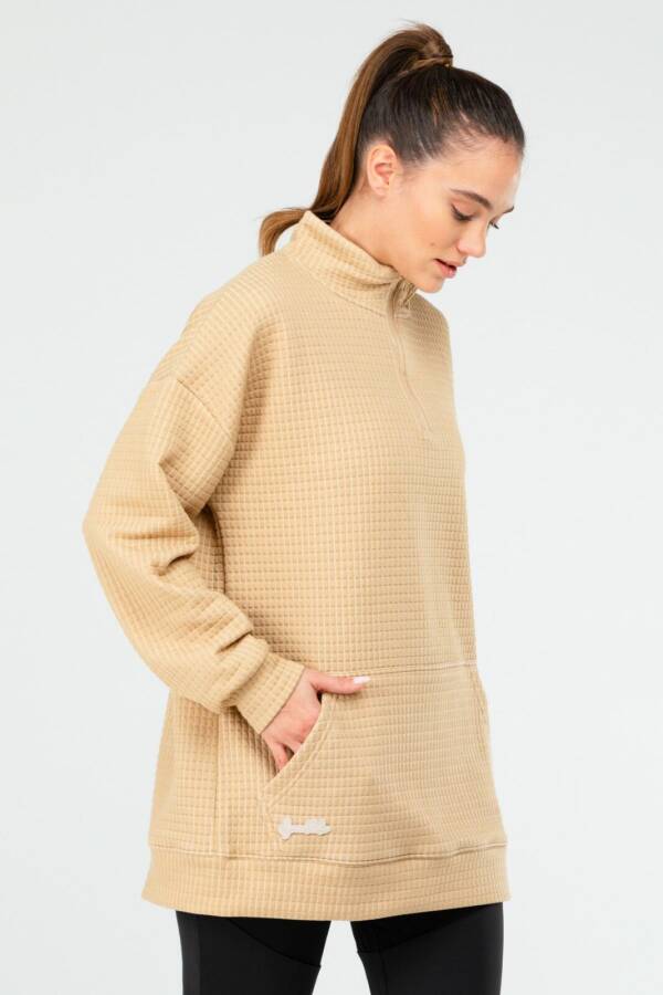 Taş Regular Kapitone Dik Yaka Kadın Tunik sc1184 - Speedlife (1)