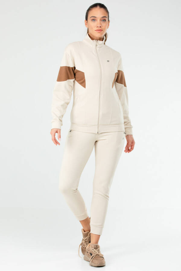 Taş Slim Fit Pamuklu Dik Yaka Kadın Eşofman Takım sa2621 - Speedlife